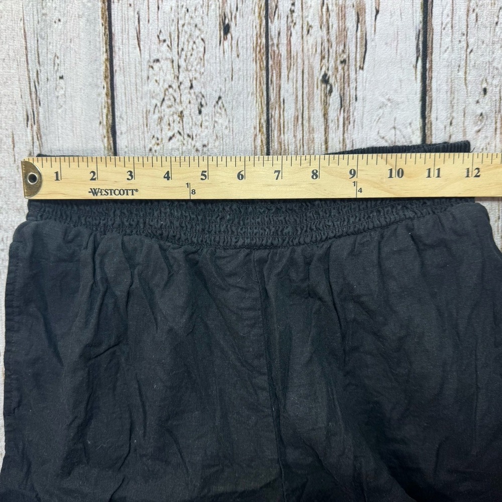 Aerie wide leg black linen blend pants small - Picture 3 of 6